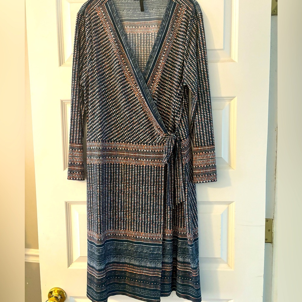 BCBGMaxAzria Long Sleeve Wrap Dress